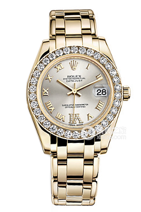 Rolex PEARLMASTER 81298 Silver VI with Diamonds Dial