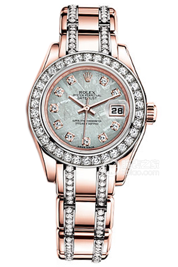 Rolex PEARLMASTER 80285 Meteorite Dial with Diamonds