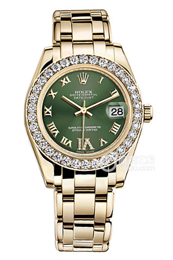 Rolex PEARLMASTER 81298 Olive Green Dial