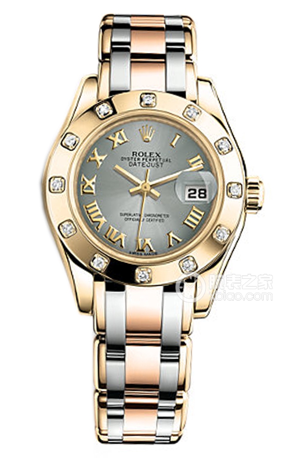 Rolex PEARLMASTER 80318 Stainless Steel and Gold Dial