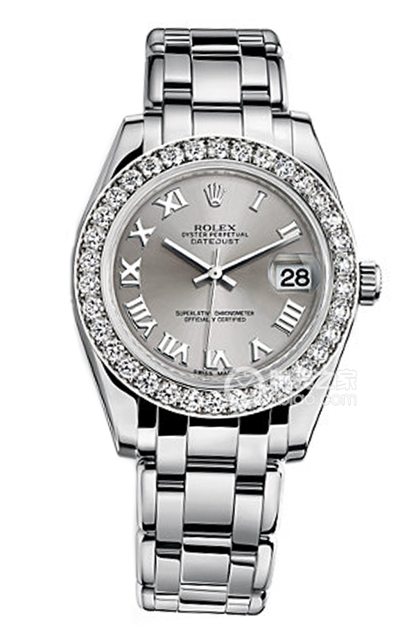 Rolex PEARLMASTER 81299 Dark Rhodium White Dial
