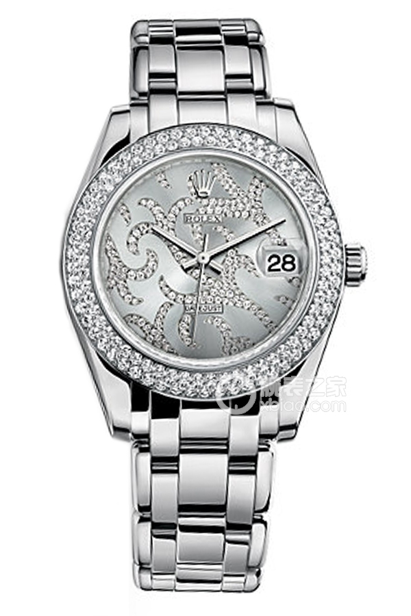 Rolex PEARLMASTER 81339 Dark Rhodium White Dial