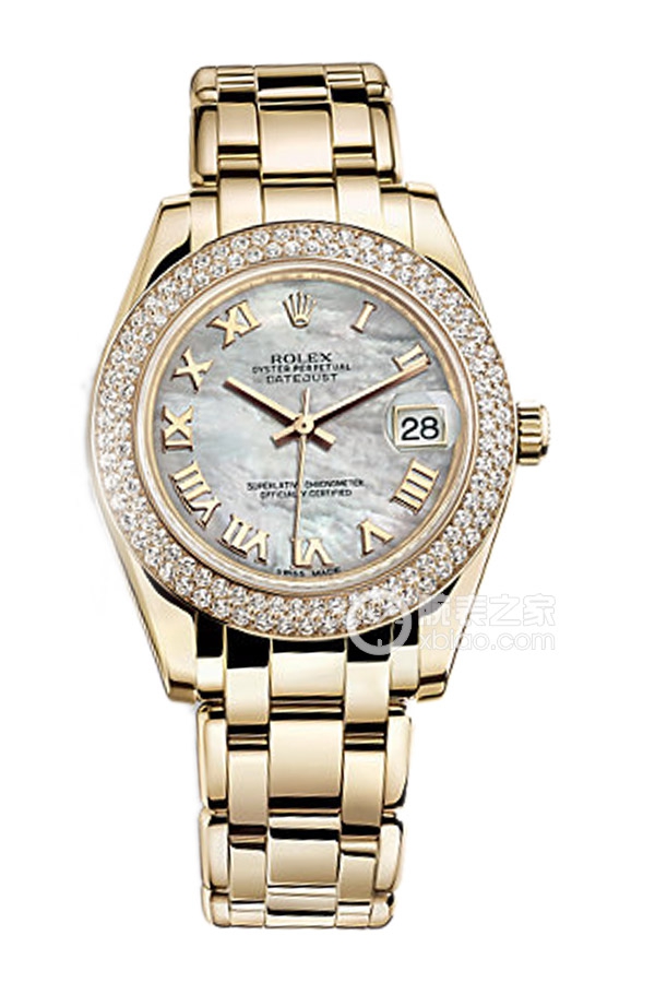 Rolex PEARLMASTER 81338(White Mother of Pearl)
