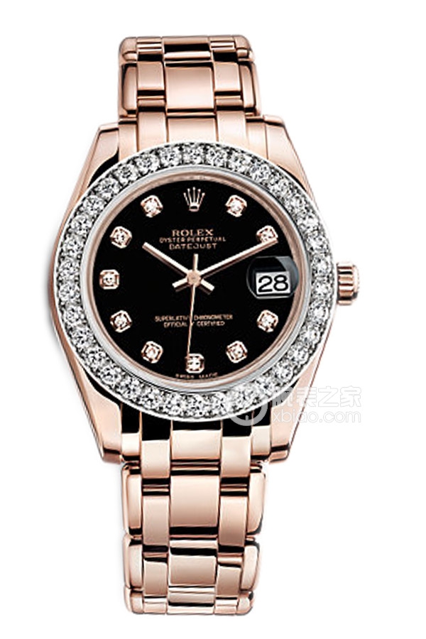 Rolex PEARLMASTER 81285Black Dialwith Diamonds