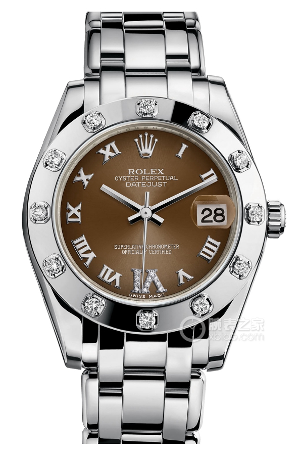 Rolex PEARLMASTER 81319 Bronze Dial with Diamonds