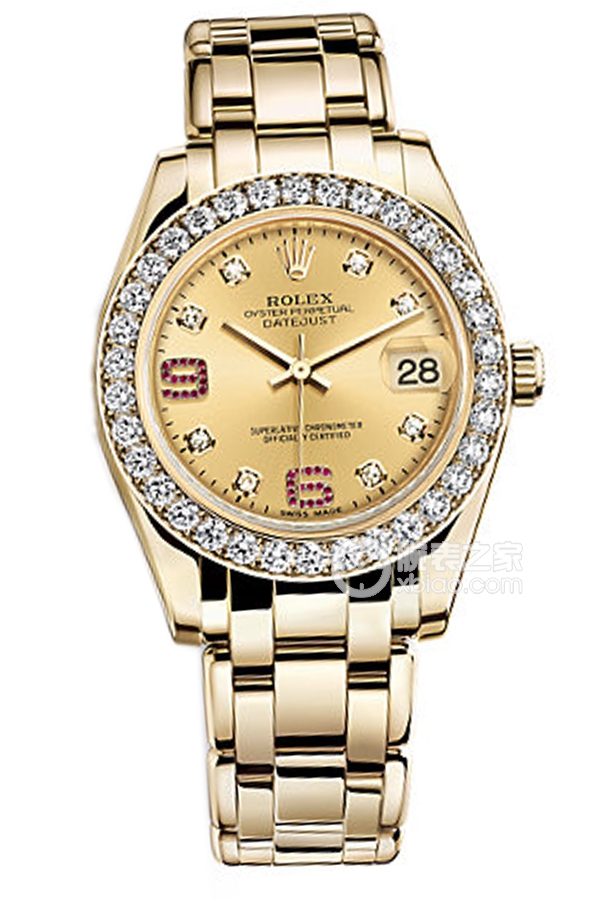 Rolex PEARLMASTER 81298(Champagne Dial with Diamonds)
