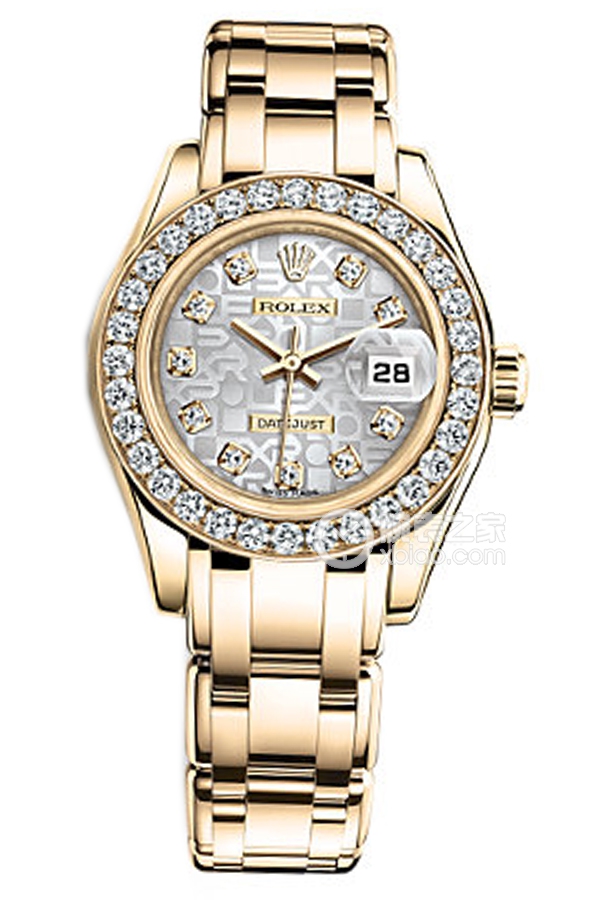 Rolex PEARLMASTER 80298 Silver Commemorative Pattern Dial with Diamonds