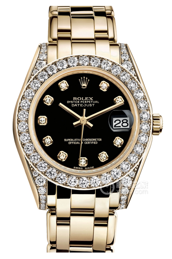 Rolex PEARLMASTER 81158Black Dialwith Diamonds