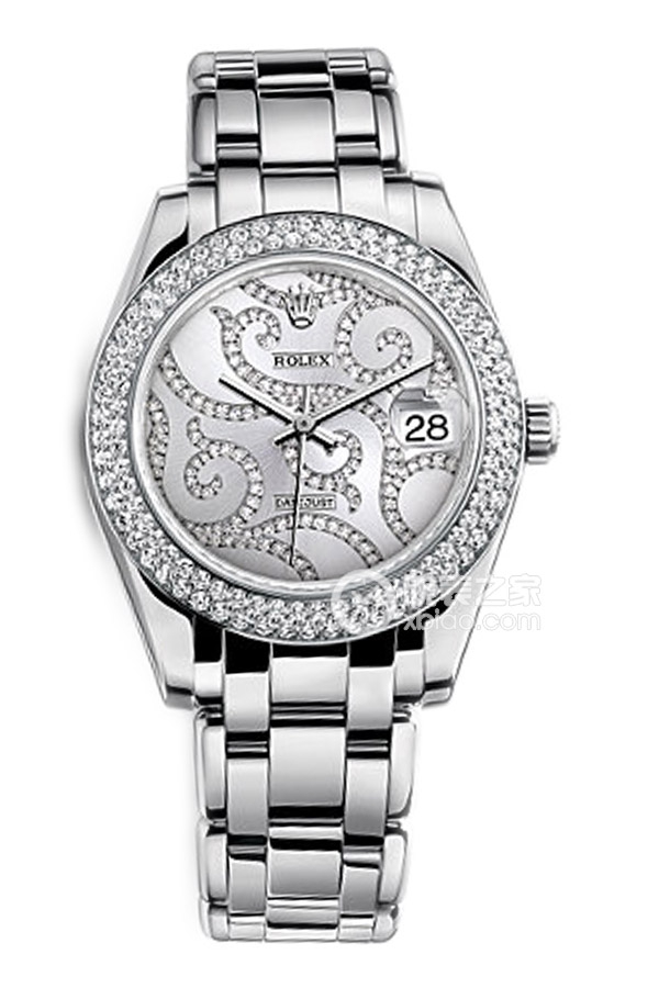 Rolex PEARLMASTER 81339 Rhodium White Vine Dial