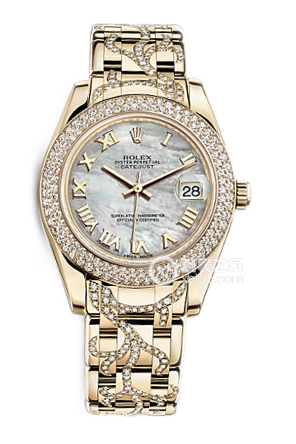 Rolex PEARLMASTER 81338 Mother of Pearl Dial