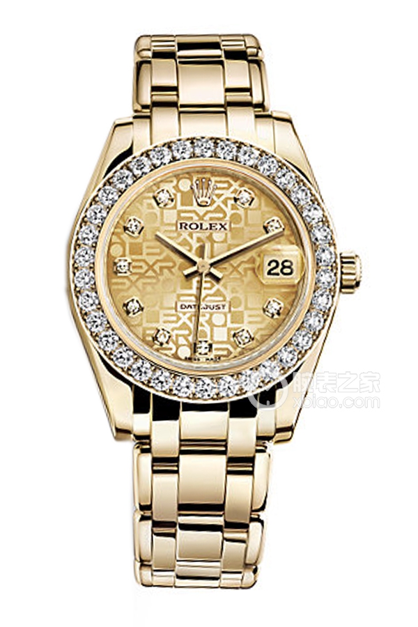 Rolex PEARLMASTER 81298 Champagne Commemorative Pattern with Diamonds