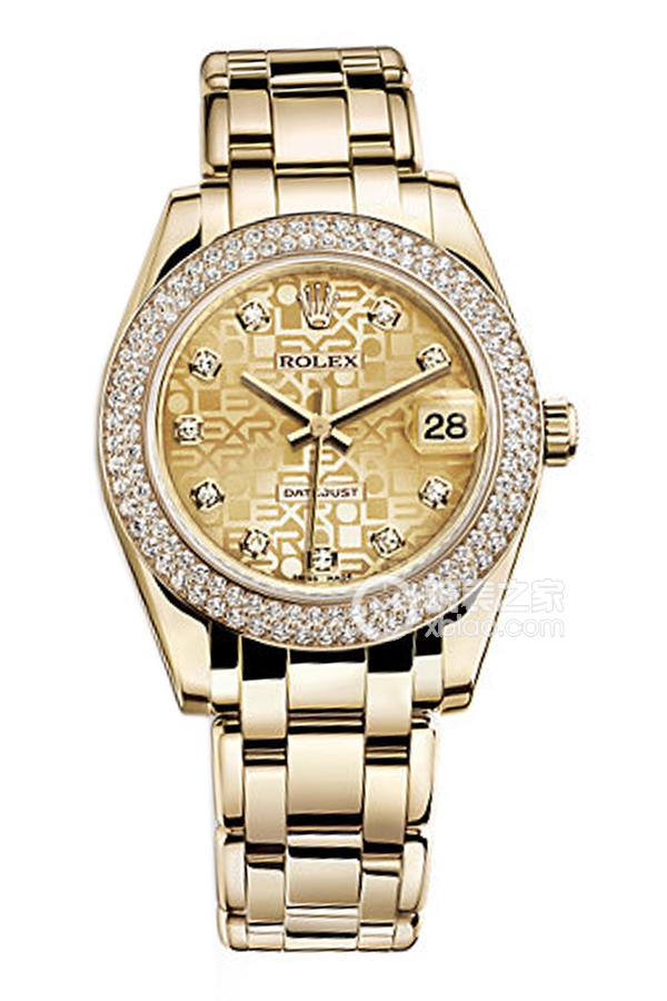 Rolex PEARLMASTER 81338 Champagne Commemorative Pattern with Diamonds