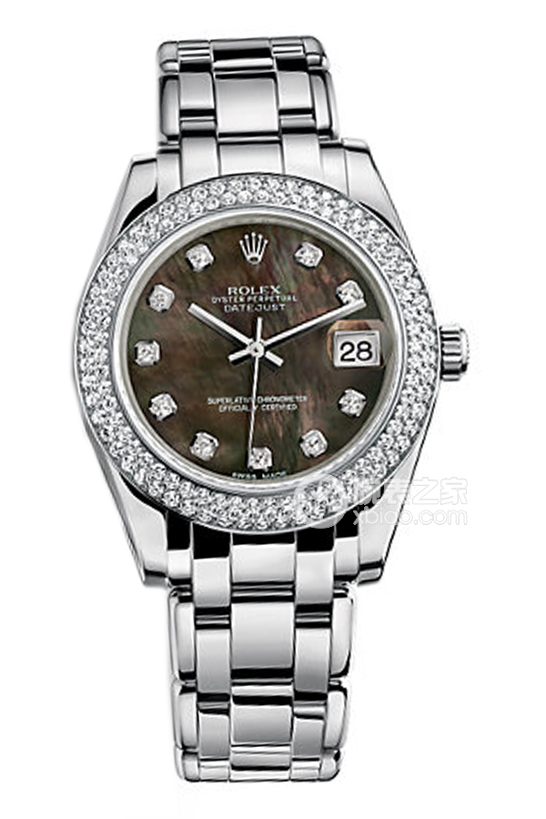Rolex PEARLMASTER 81339 Black Mother of Pearl