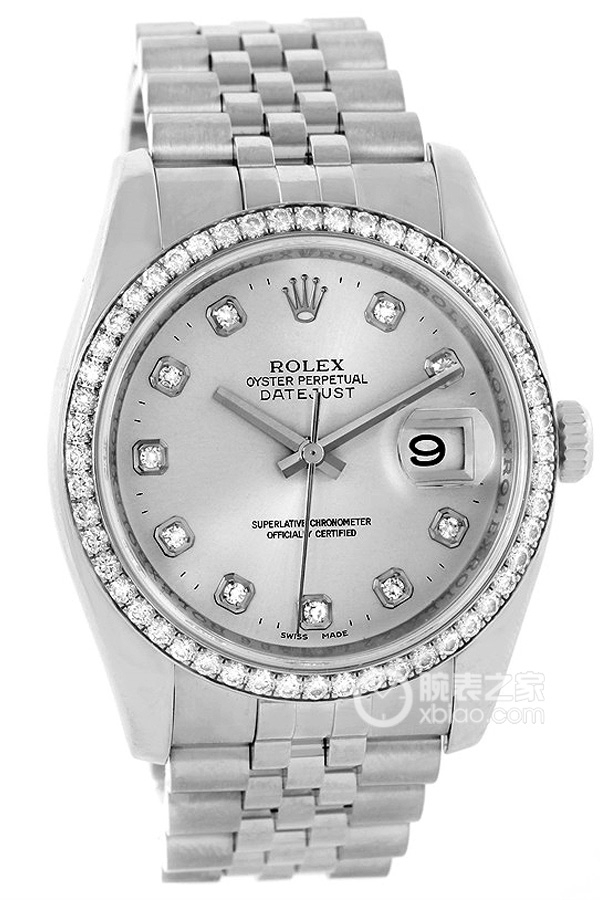 Rolex LADY-DATEJUST 116244 White Dialwith Diamonds