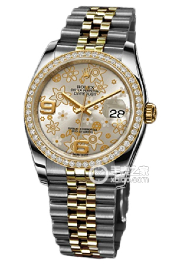 Rolex LADY-DATEJUST 116243 Gold Dial with Diamonds