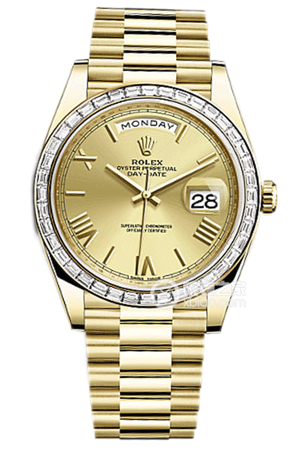 Rolex DAY-DATE 228398TBR Champagne Roman Numerals Dial