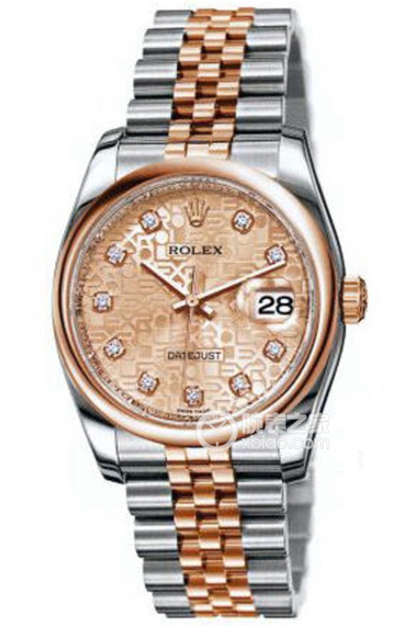 Rolex LADY-DATEJUST 116201-63601 J Pink Dial with Diamonds