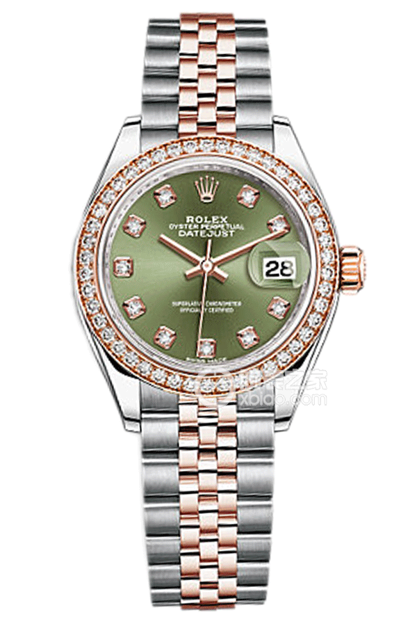 Rolex LADY-DATEJUST m279381rbr-0007 Olive Green Dial