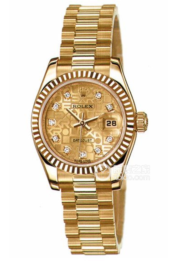 Rolex LADY-DATEJUST 179178 Champagne Dial with Diamonds