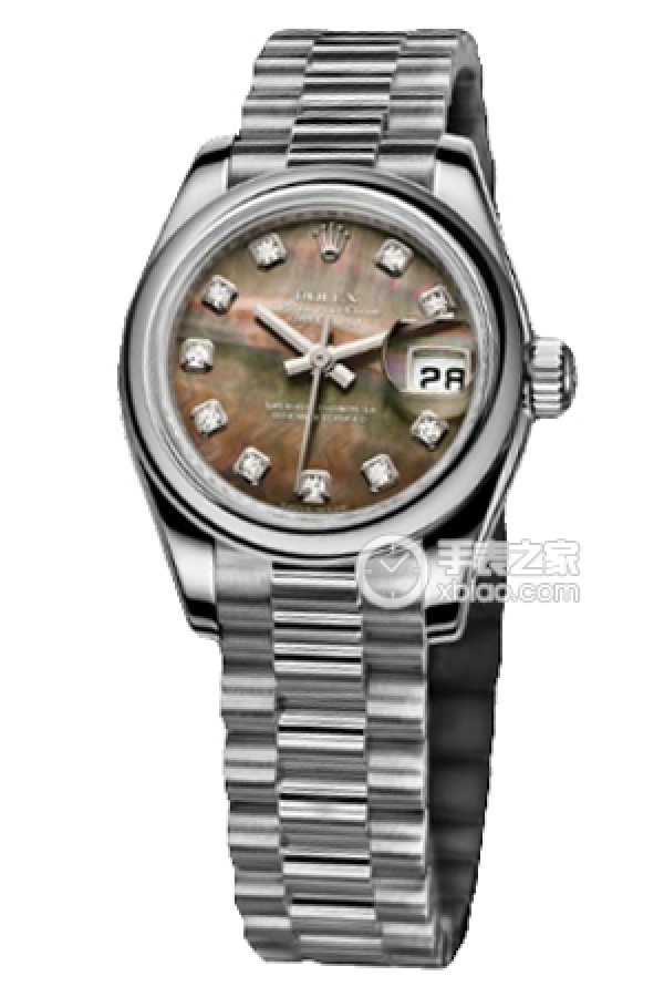 Rolex LADY-DATEJUST 179166 Black Mother of Pearl Dial