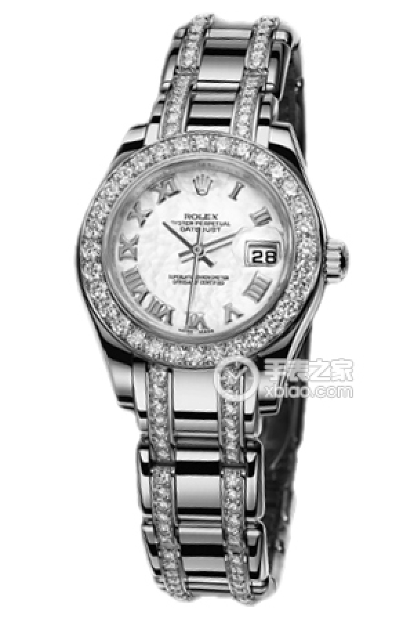 Rolex PEARLMASTER 80299 White Mother of Pearl