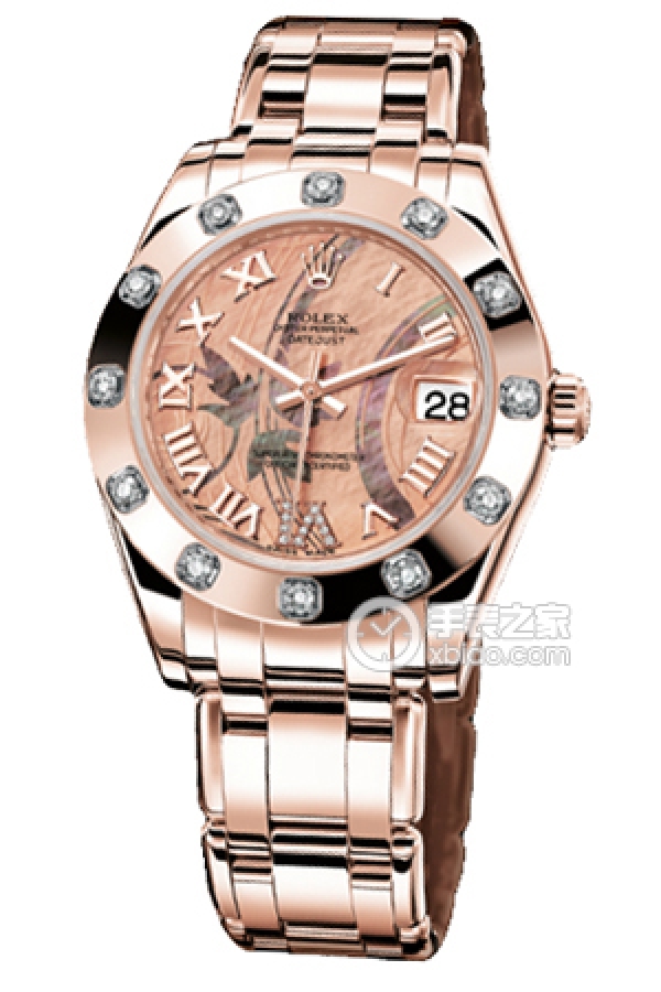 Rolex LADY-DATEJUST 81315 Painted Gold Mother of Pearl Pink