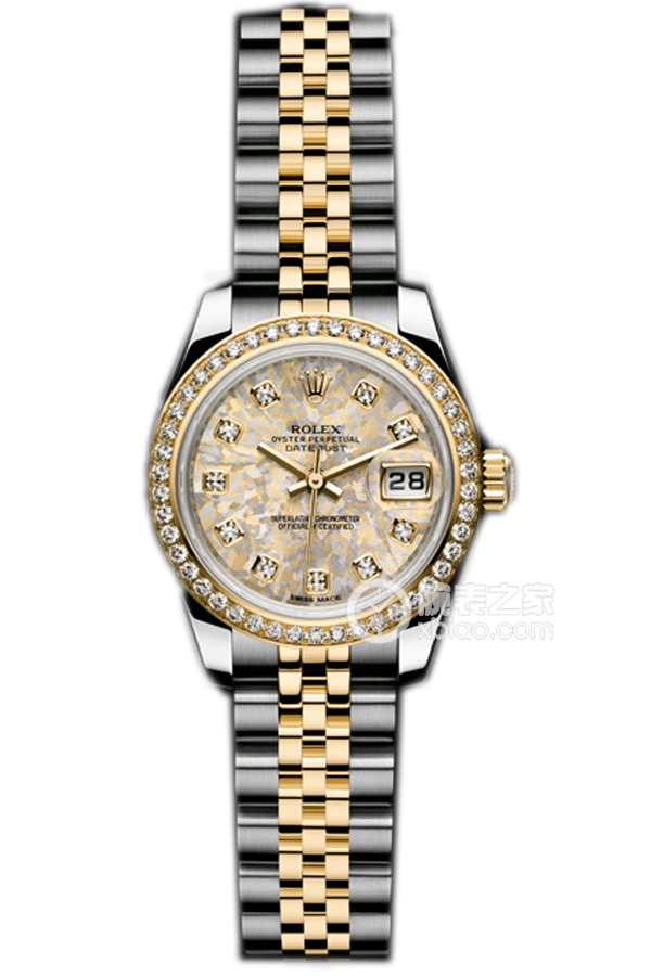 Rolex LADY-DATEJUST 179383 Gold Crystal Mother of Pearl