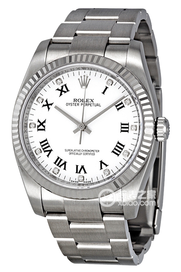 Rolex OYSTER PERPETUAL 116034 Hour Markers with 11 Diamonds