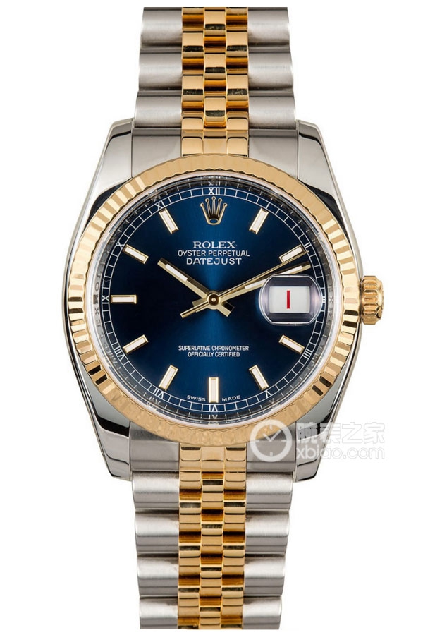 Rolex DATEJUST 116233-G-63203 Blue Dial Two-tone