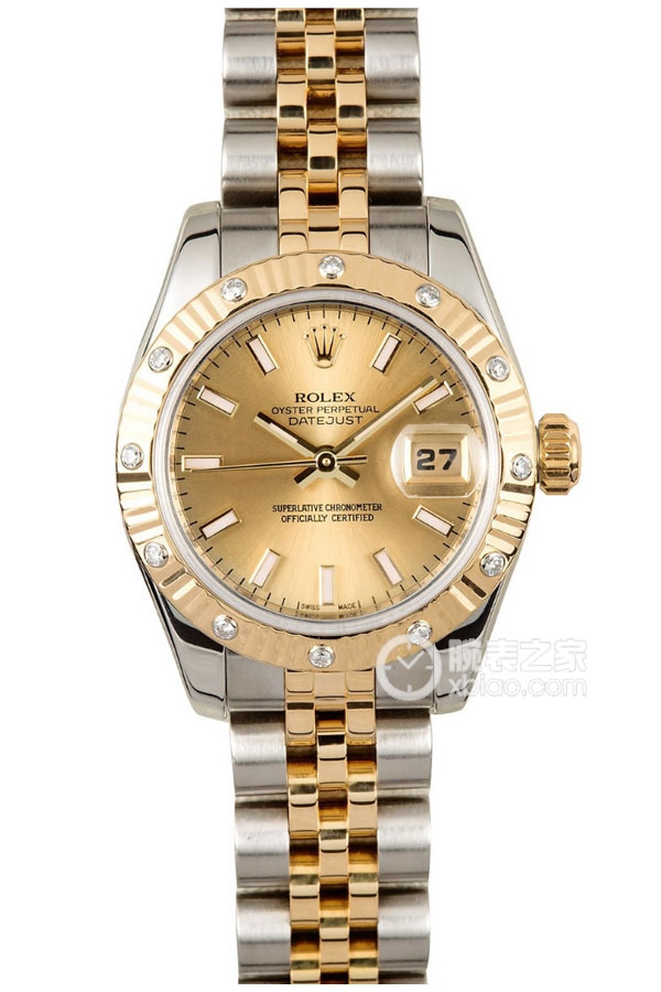 Rolex LADY-DATEJUST 179313 Gold Dial Two-tone Bracelet