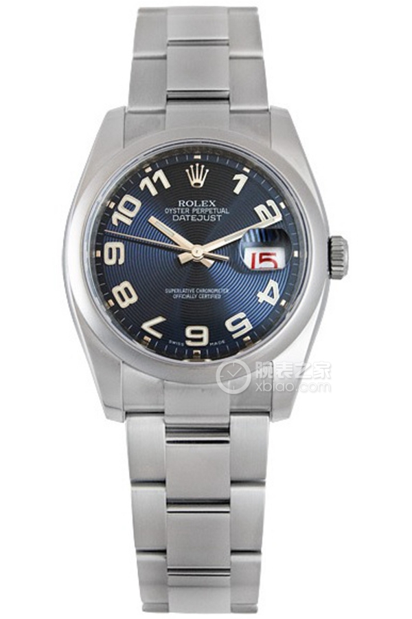 Rolex DATEJUST 116200 Blue Concentric Pattern with Arabic Numerals