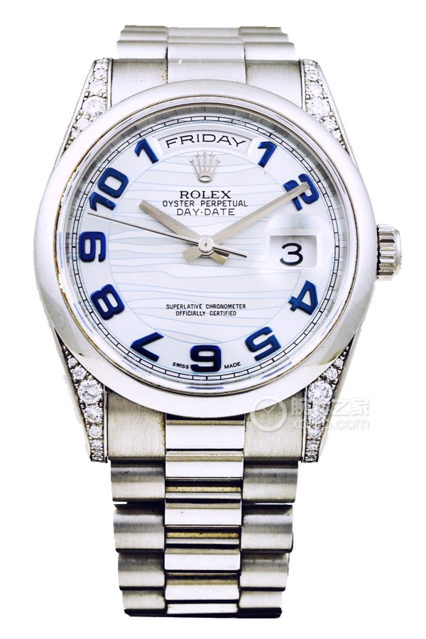 Rolex DAY-DATE 118296 Blue with Arabic Numerals