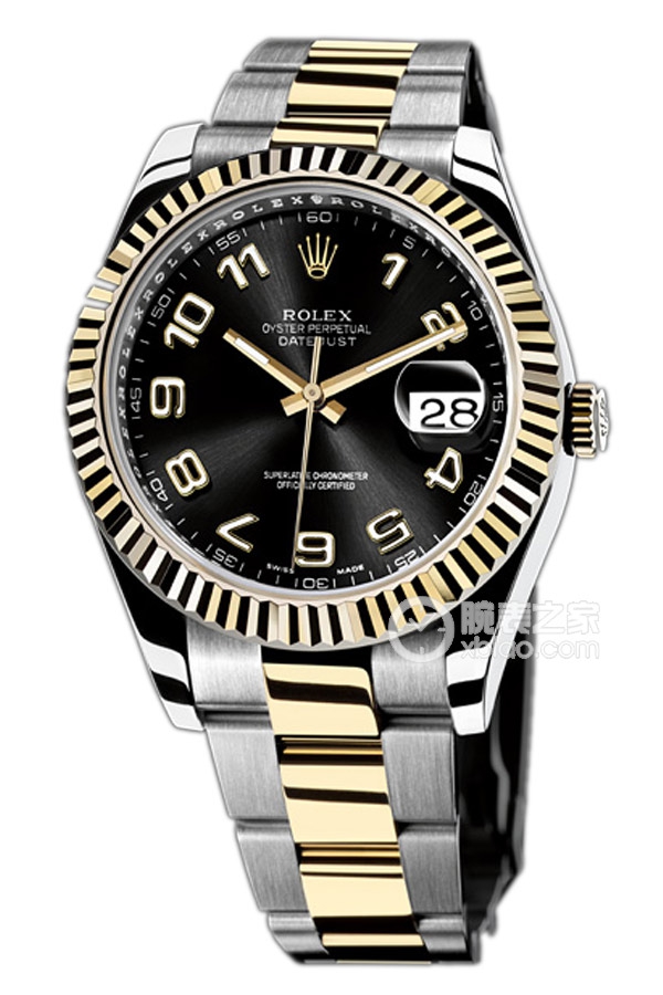 Rolex DATEJUST 116333-72213 Arabic Numerals Black Dial